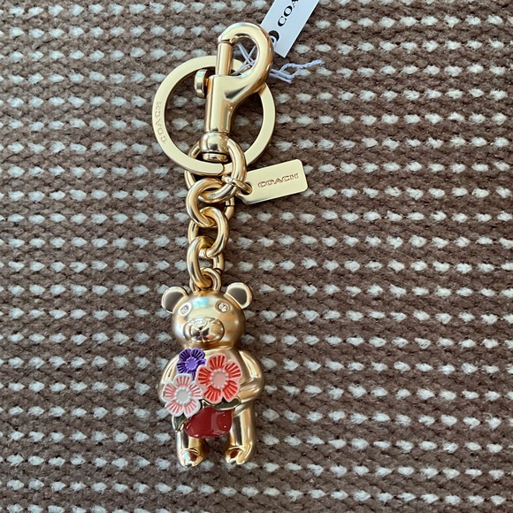 NWT Coach Garden Bear Bag Charm/Key Chain - Style No. CH845 - Picture 2 of 4